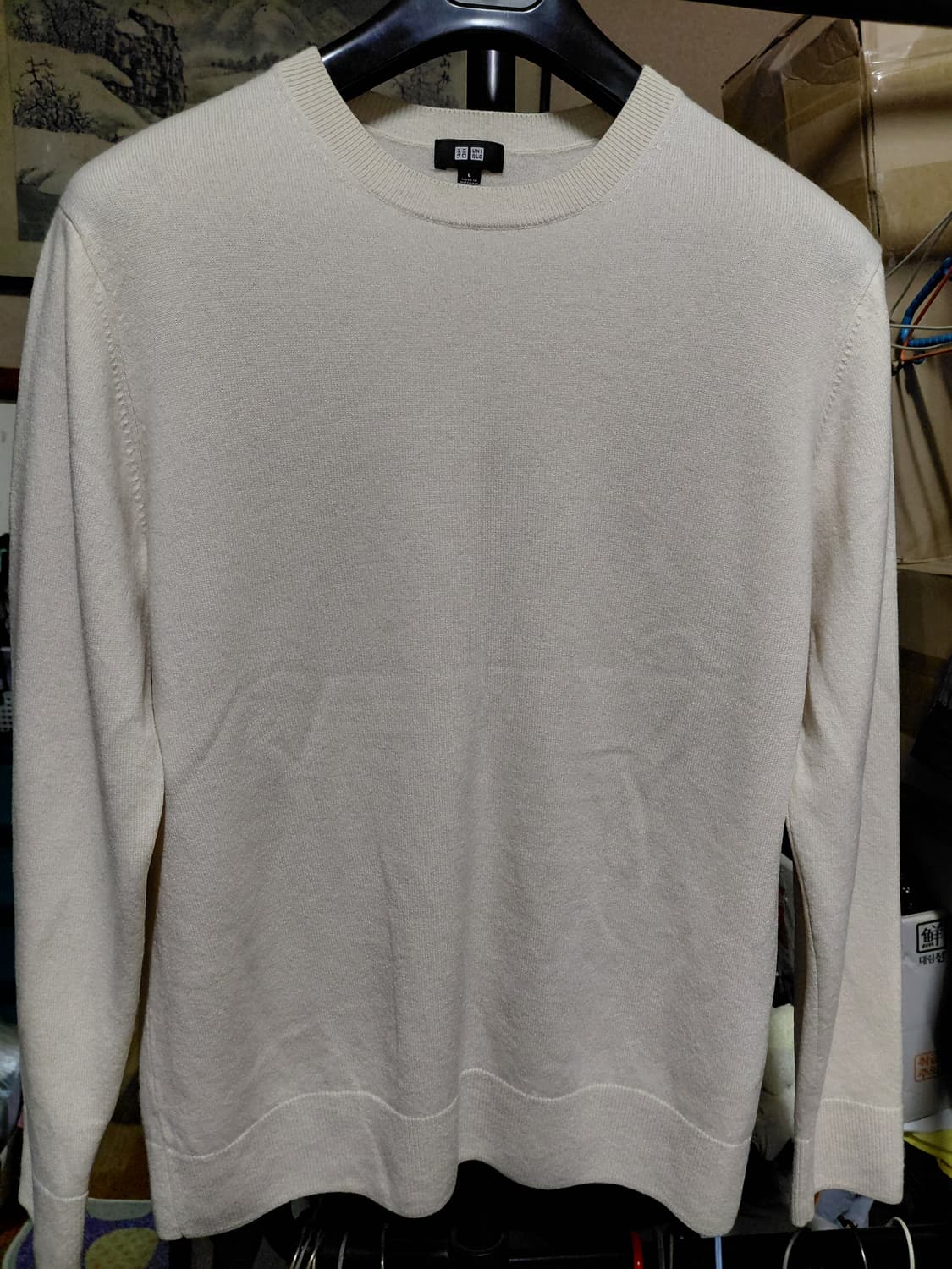 [유니클로]캐시미어100 라운드넥 니트 L(100)사이즈 상품이미지8