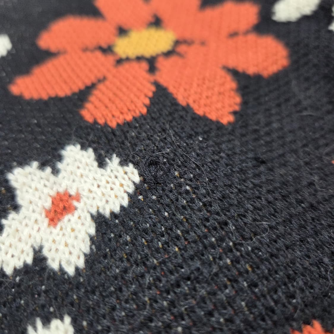 모리걸 플라워 패턴 니트 토트백 상품이미지2