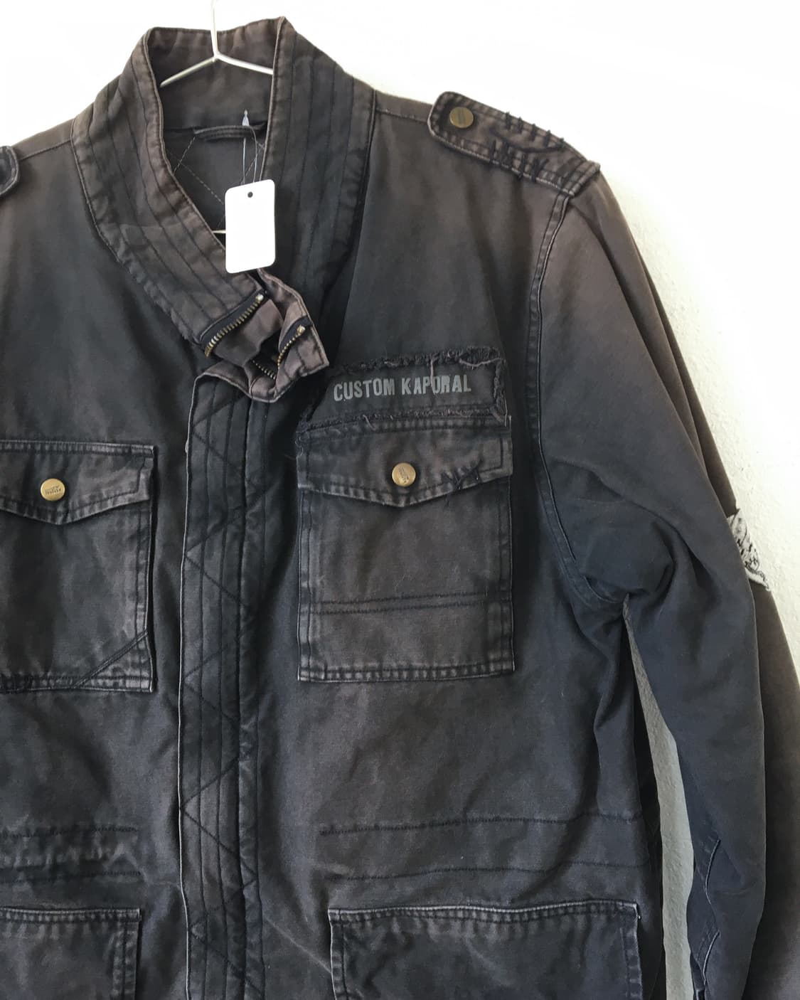 Back point washing dark brown jacket 상품이미지3