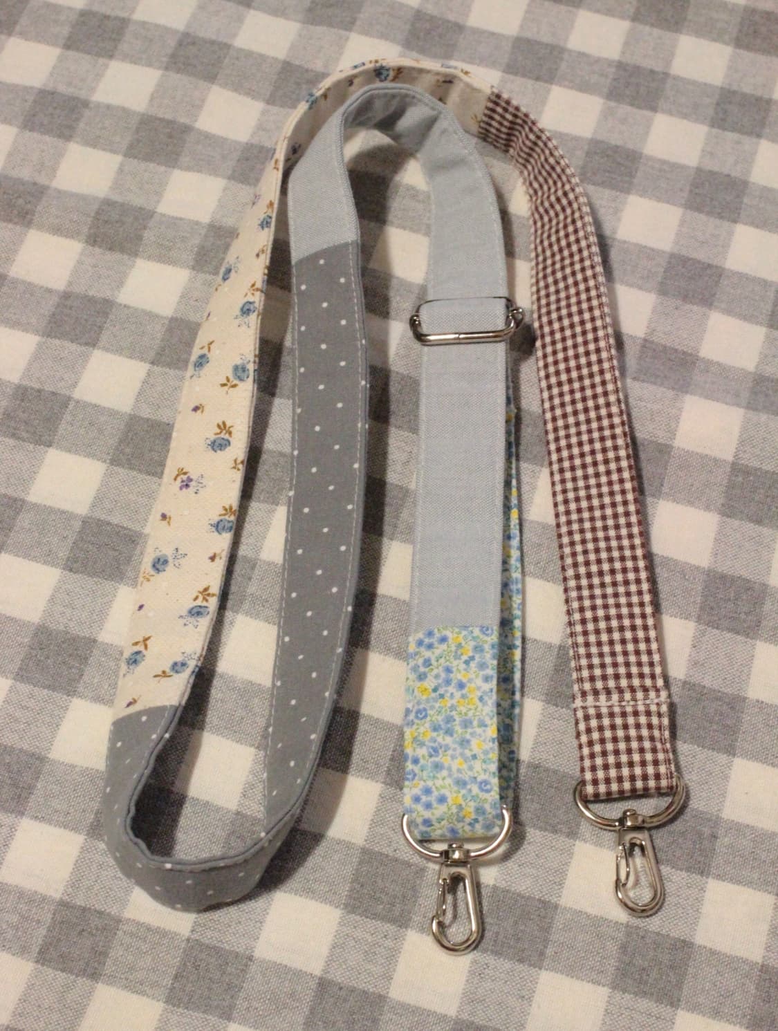 핸드메이드 패치워크 가방끈 숄더끈 상품이미지1