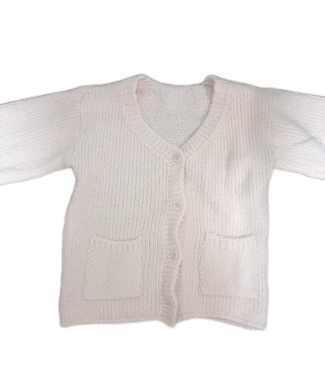 아이보리 브이넥 가디건 갸루 라떼 jk 모리걸 상품이미지1