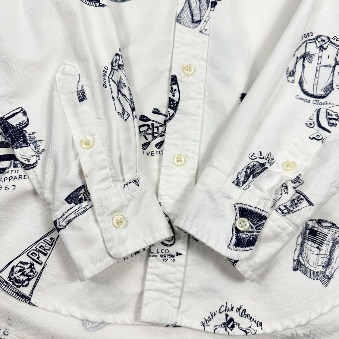 폴로 랄프로렌 걸즈 클래식 패턴 셔츠 화이트 걸즈L 상품이미지4