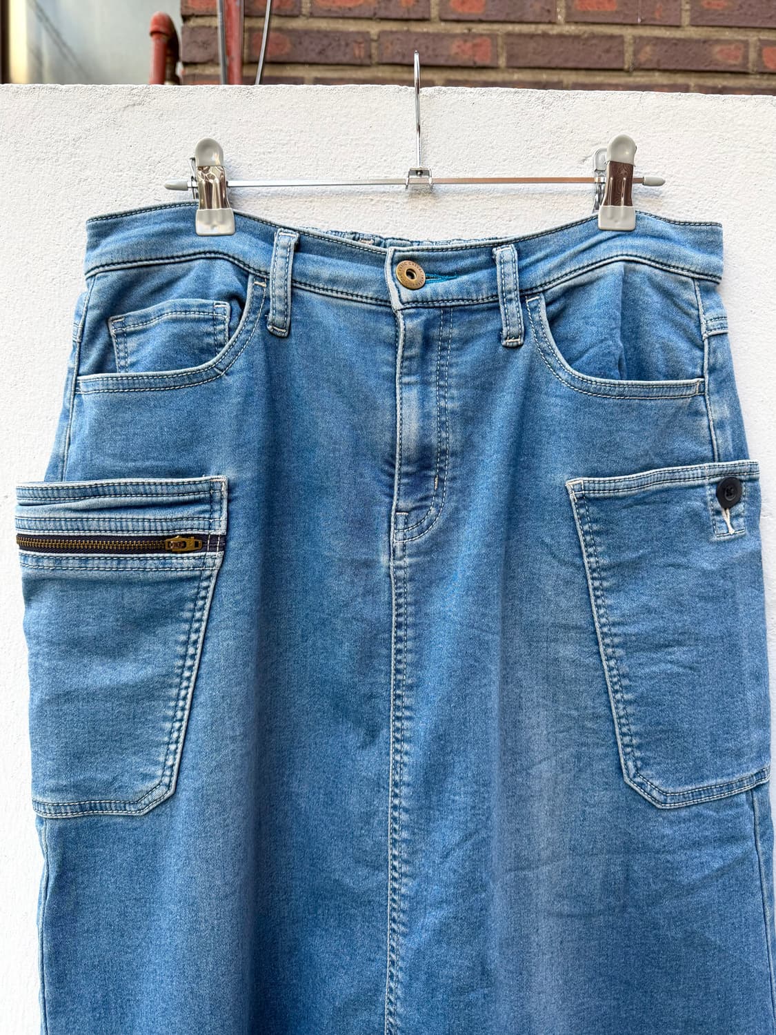 필드코어 유틸리티 워크 데님 스커트 청치마 상품이미지3