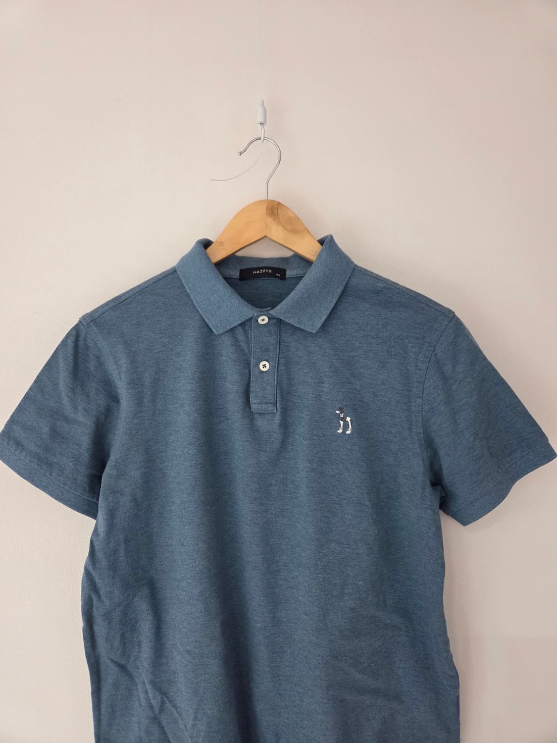 헤지스 블루 반팔카라티(95사이즈) 상품이미지1