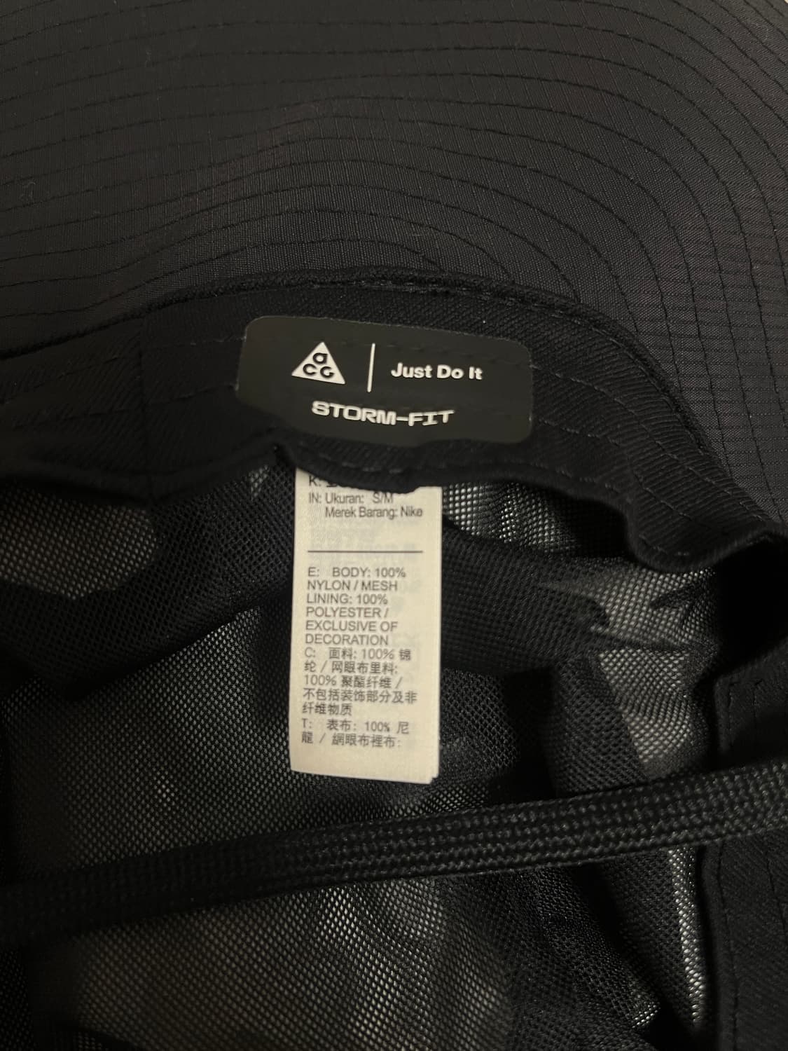 나이키 NRG ACG 스톰핏 버킷햇 블랙 상품이미지5