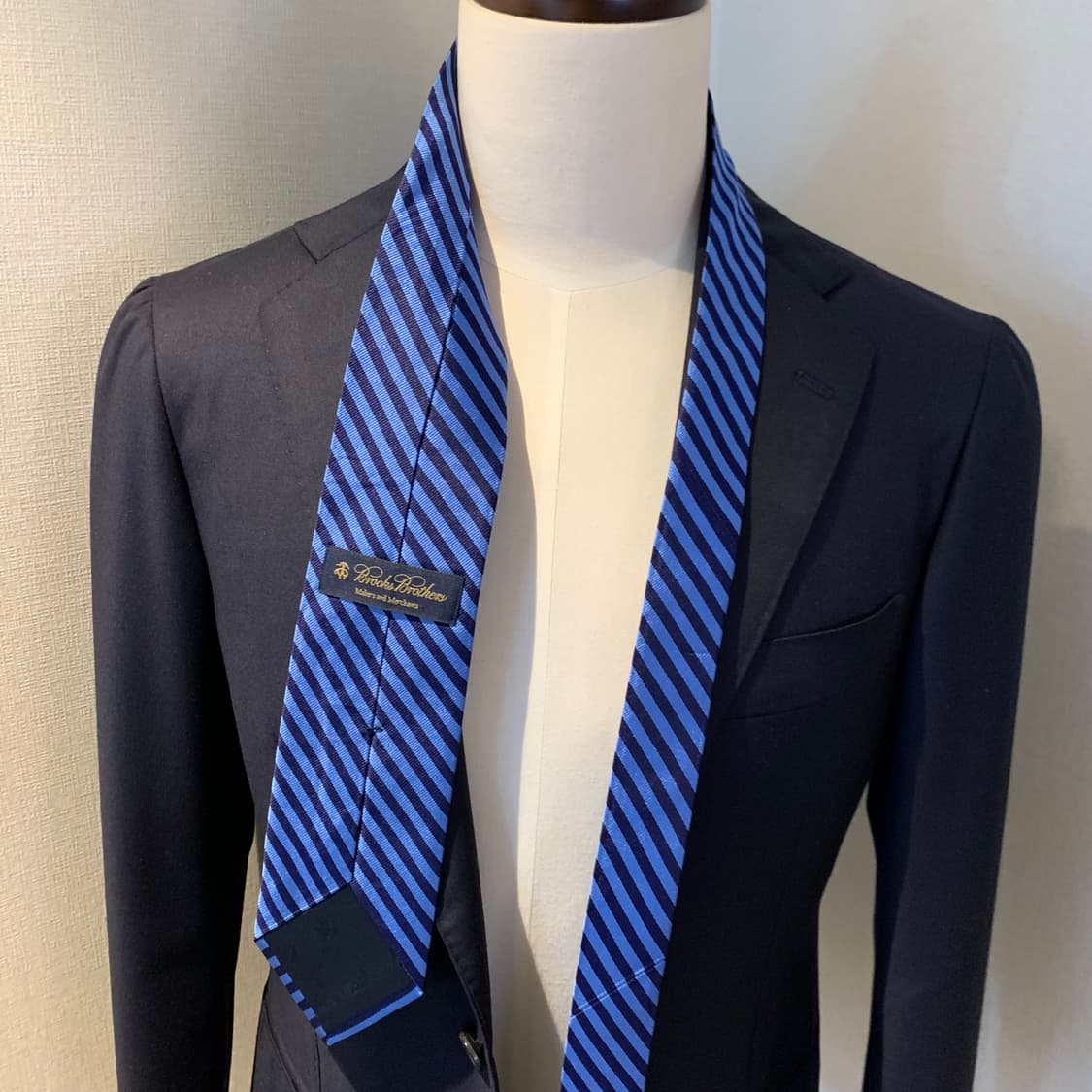 브룩스브라더스 스트라이프 넥타이 새상품급 클래식룩 코디 100실크 상품이미지2