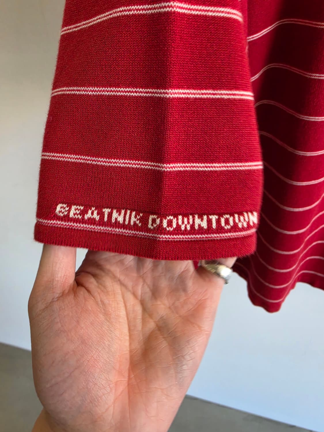 포터 클래식 보더 니트 티셔츠 상품이미지5