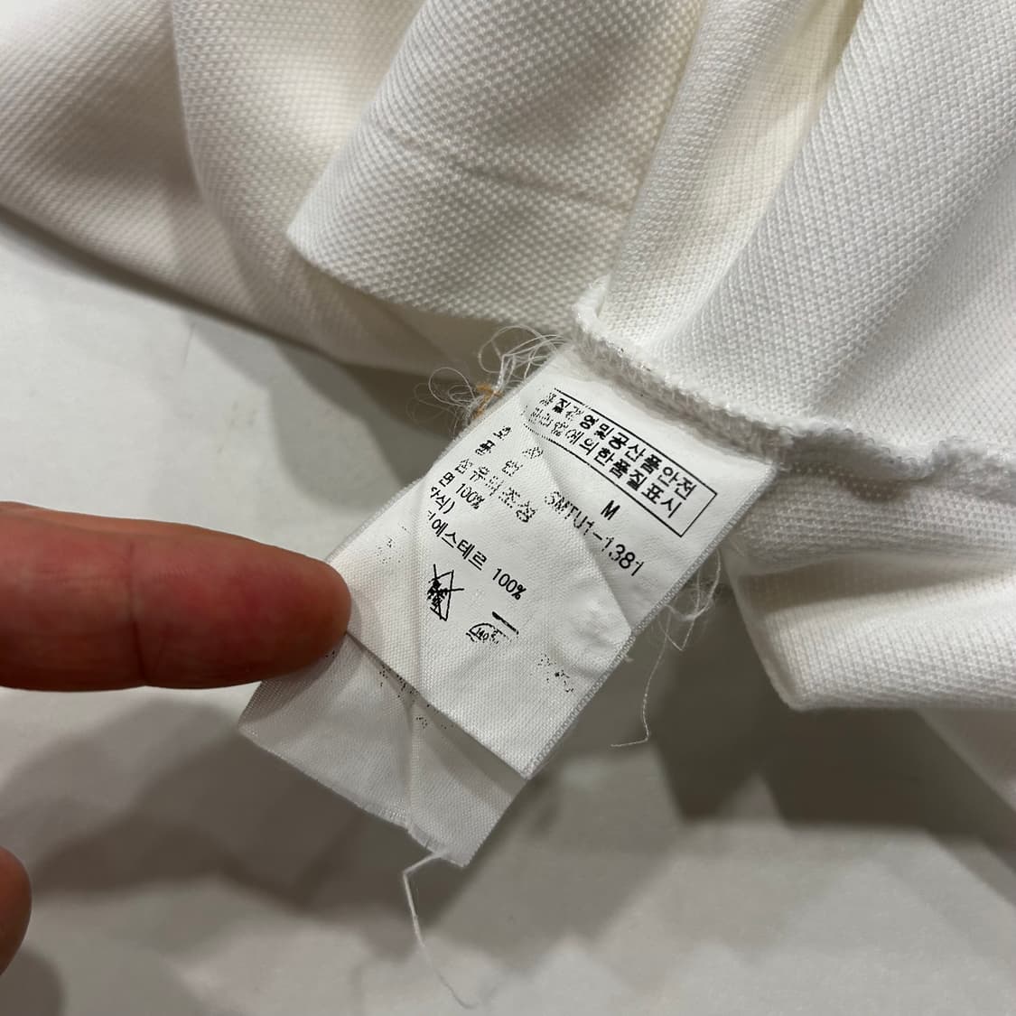 [M] 폴로 랄프로렌 화이트 잉글랜드 카라 반팔티 A799 상품이미지6