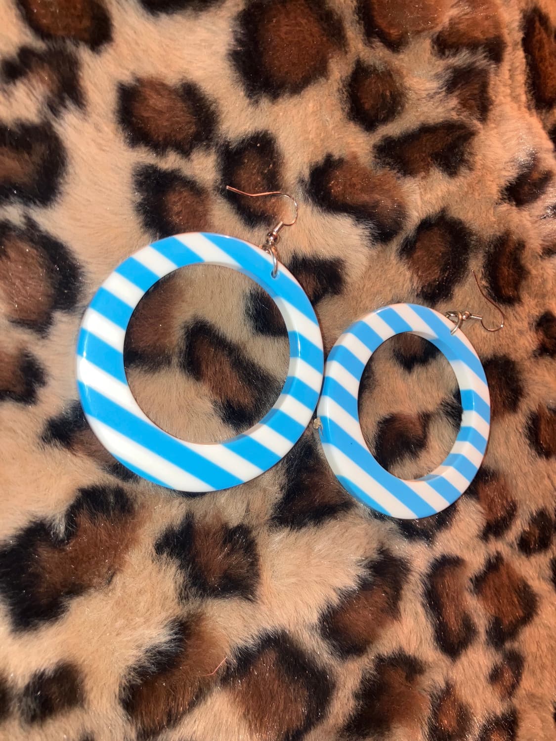 stripe skyblue earring 상품이미지2