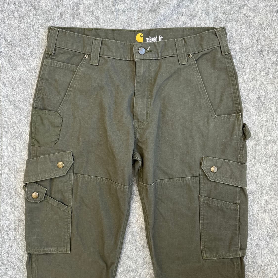 [33]칼하트 B342  립스탑 더블니 카고 워크팬츠 밀리터리 상품이미지2