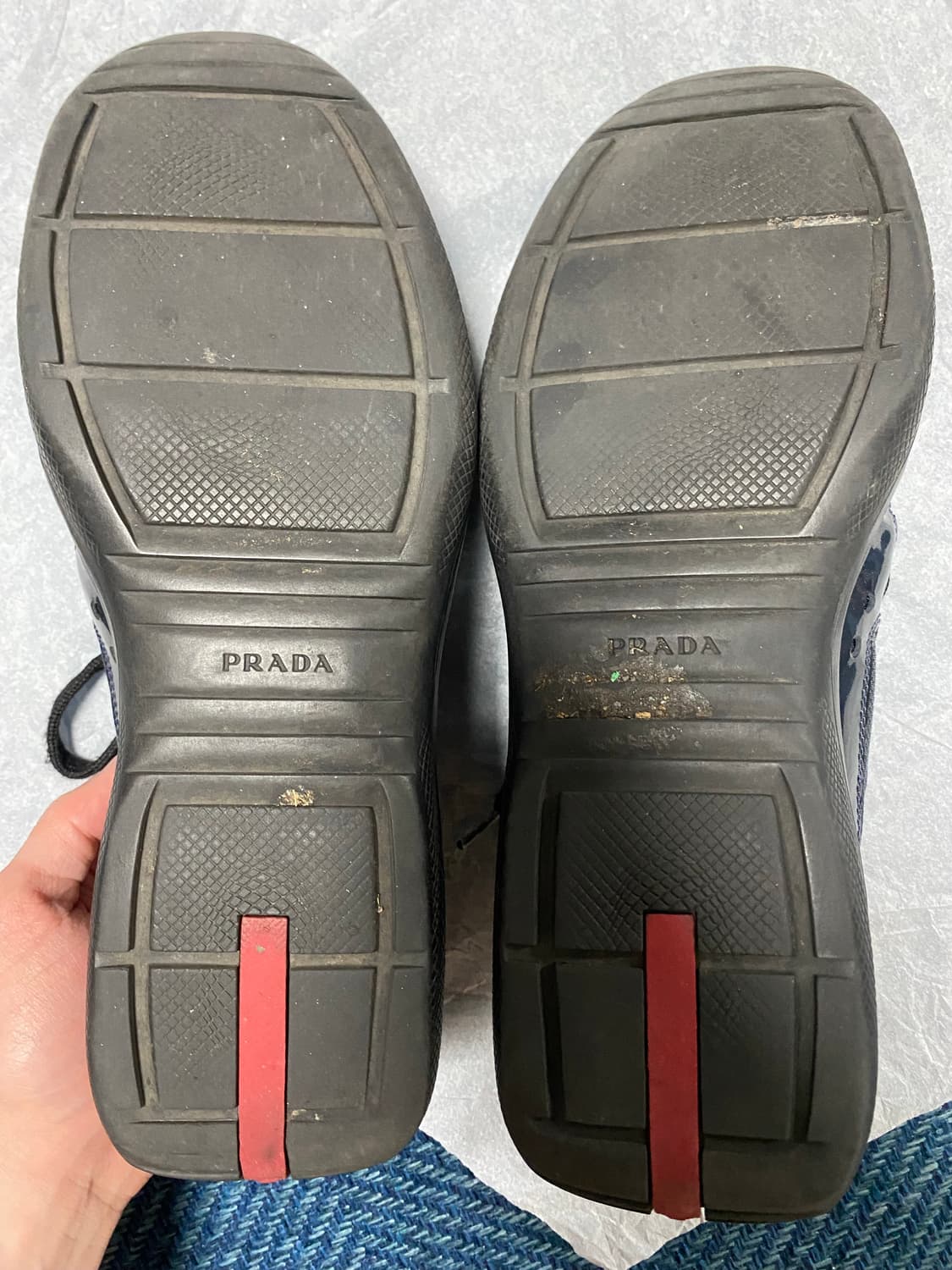 프라다 아메리칸 컵 UK 8.5 네이비 상품이미지5