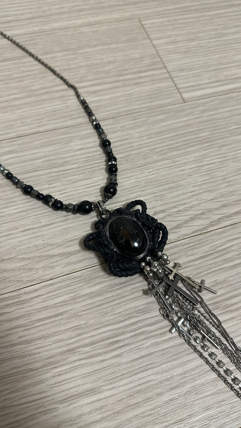 vy001 Dangle Scorpion Beads Necklace 상품이미지2