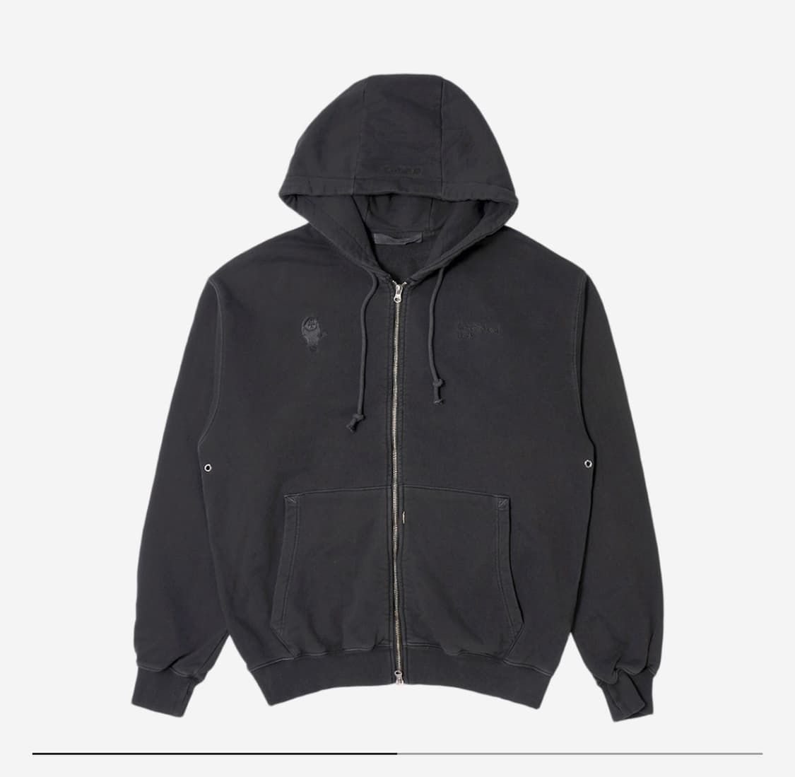 새상품) 플라스틱프로덕트 MPa 멘탈 헬스 집 후드집업 차콜 상품이미지1