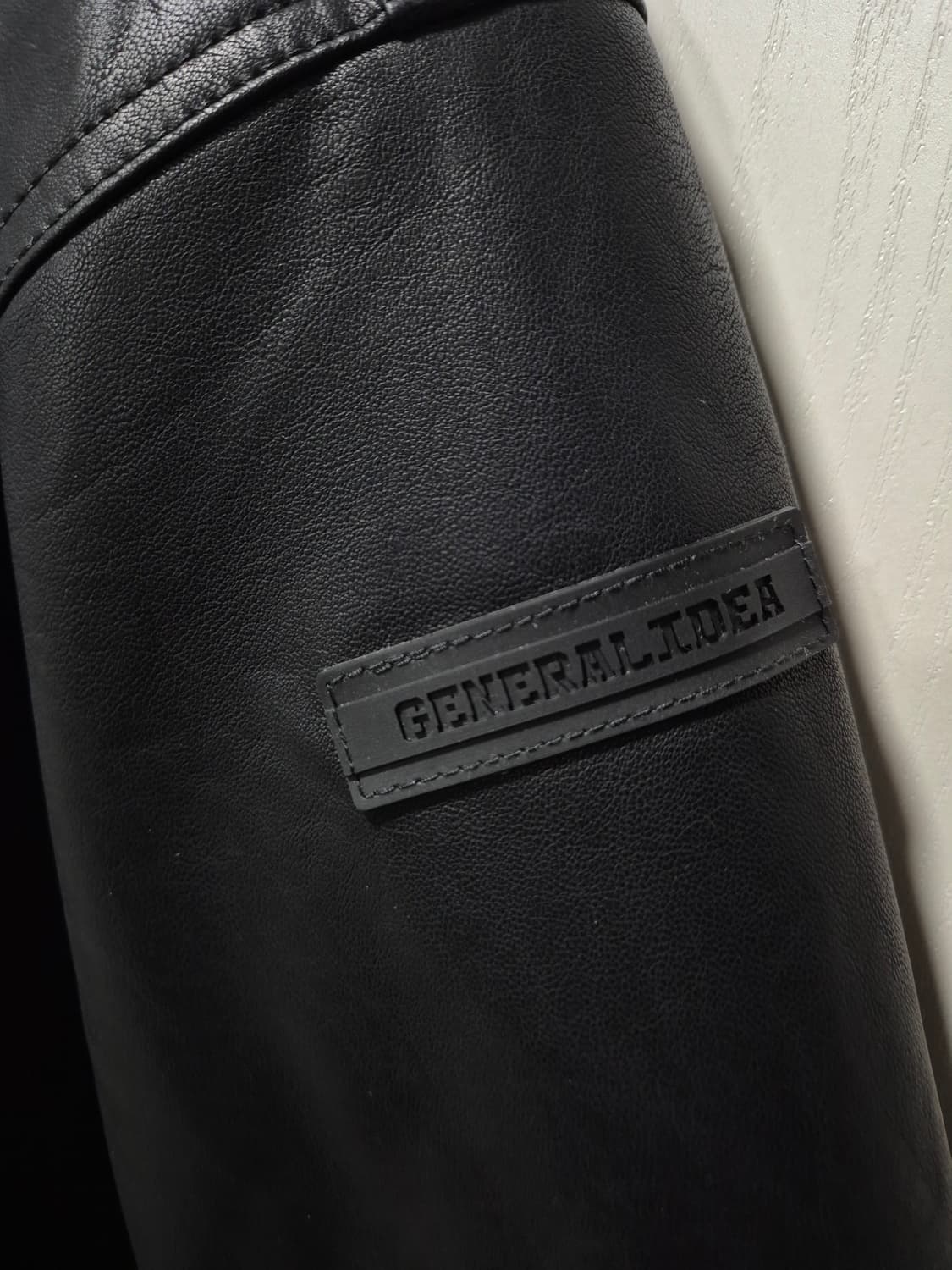 제너럴아이디어 레더 누빔 블루종 블랙.새상품 상품이미지3
