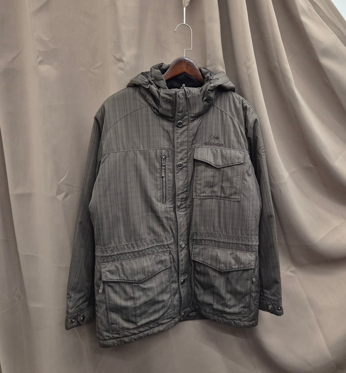 아이더 스트라이프 후드 자켓 L 상품이미지1