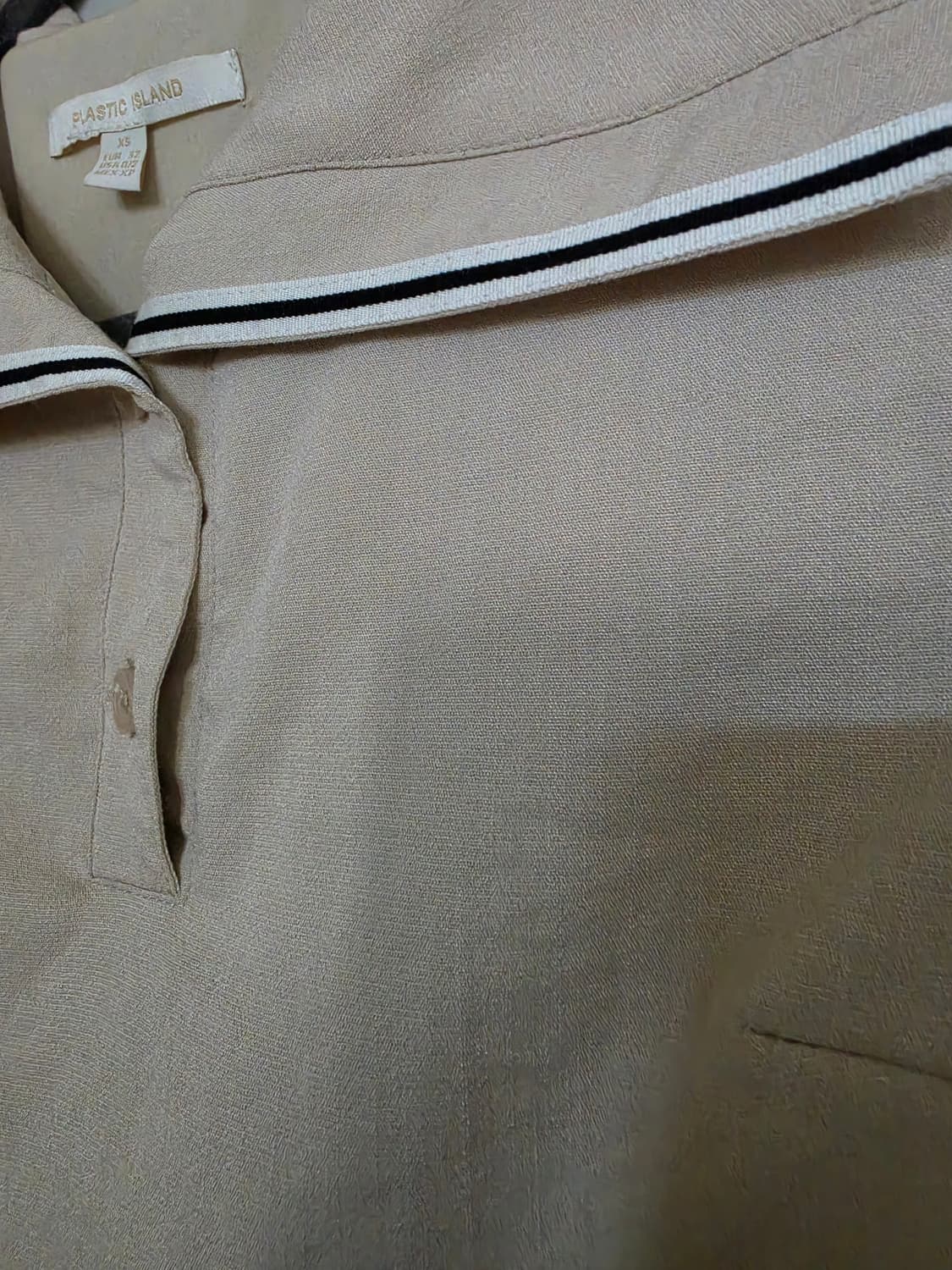 플라스틱아일랜드 세일러카라 롱원피스 상품이미지3