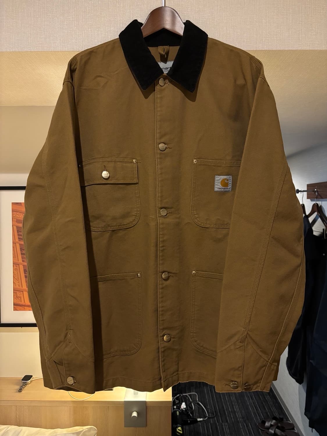칼하트 x 본앤레이즈드 x 어웨이크 NY 초어자켓 브라운 XL 상품이미지2