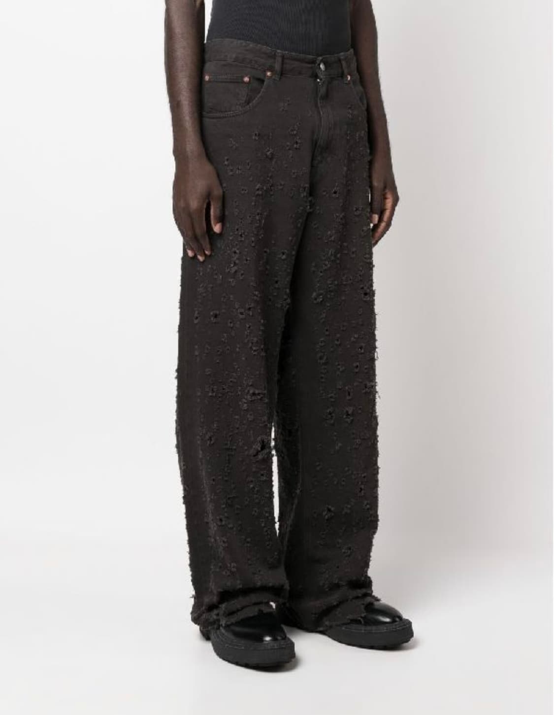 MM6마르지엘라 디스트로이드 와이드 데님팬츠31 상품이미지2