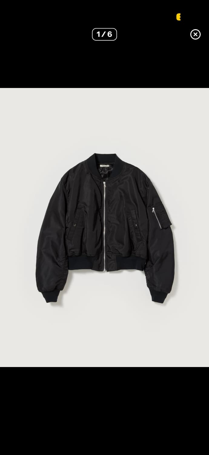 오라리 하이덴시티 실크 플라이트자켓 5사이즈 구해요 상품이미지1