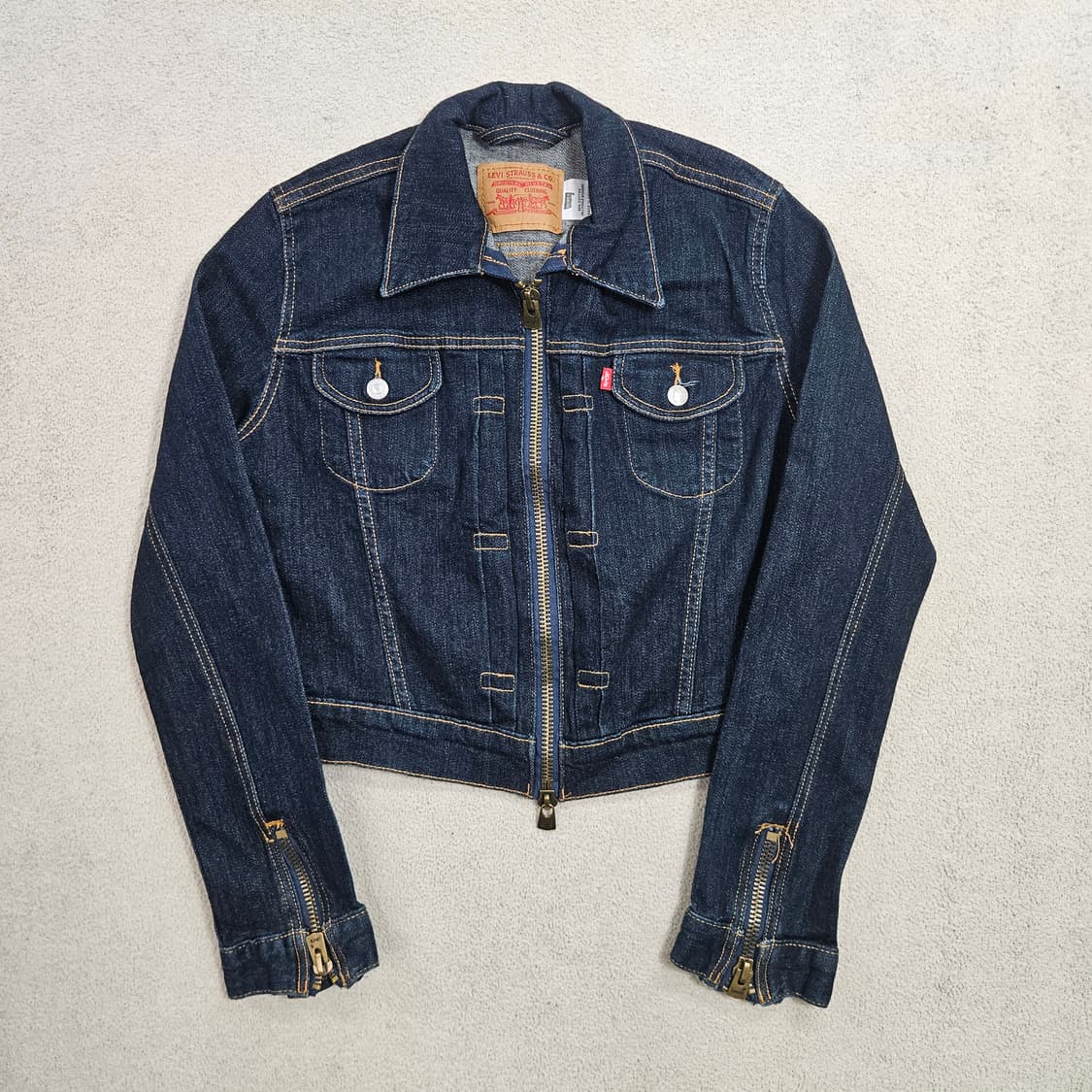 리바이스 크롭 데님 자켓 L 상품이미지2