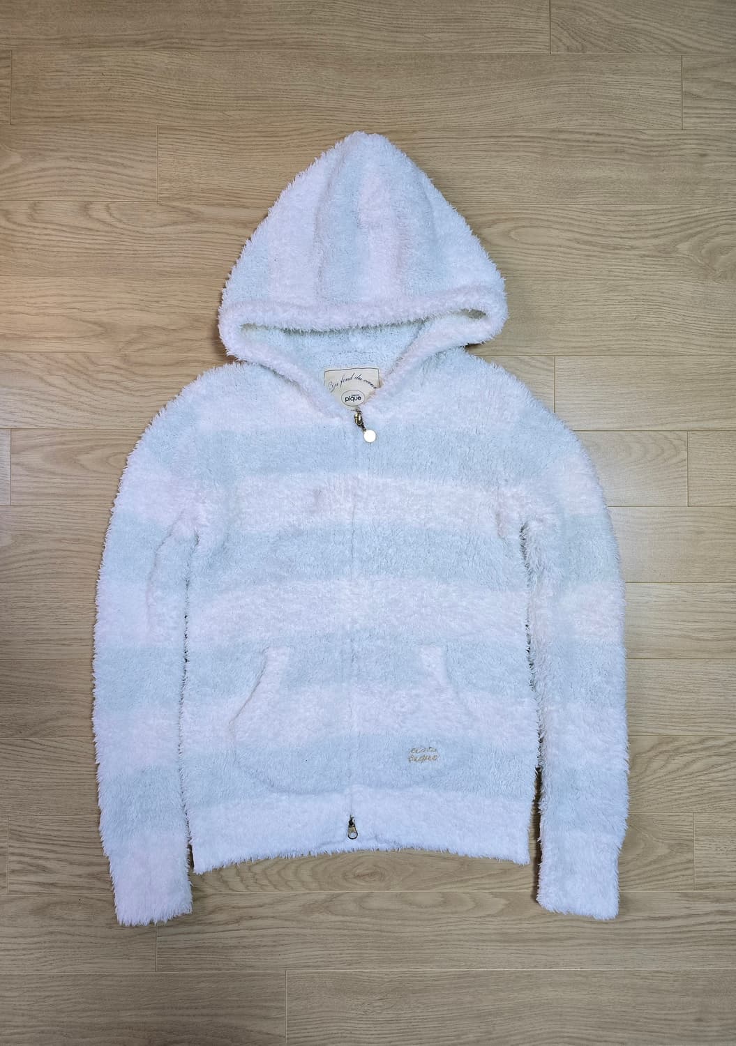 젤라또피케 스트라이프 후드 집업 F 상품이미지2