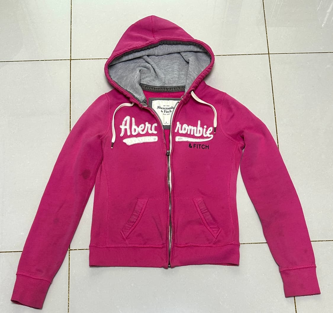 아베크롬비 빈티지 후드 핑크(딱붙핏) 상품이미지1