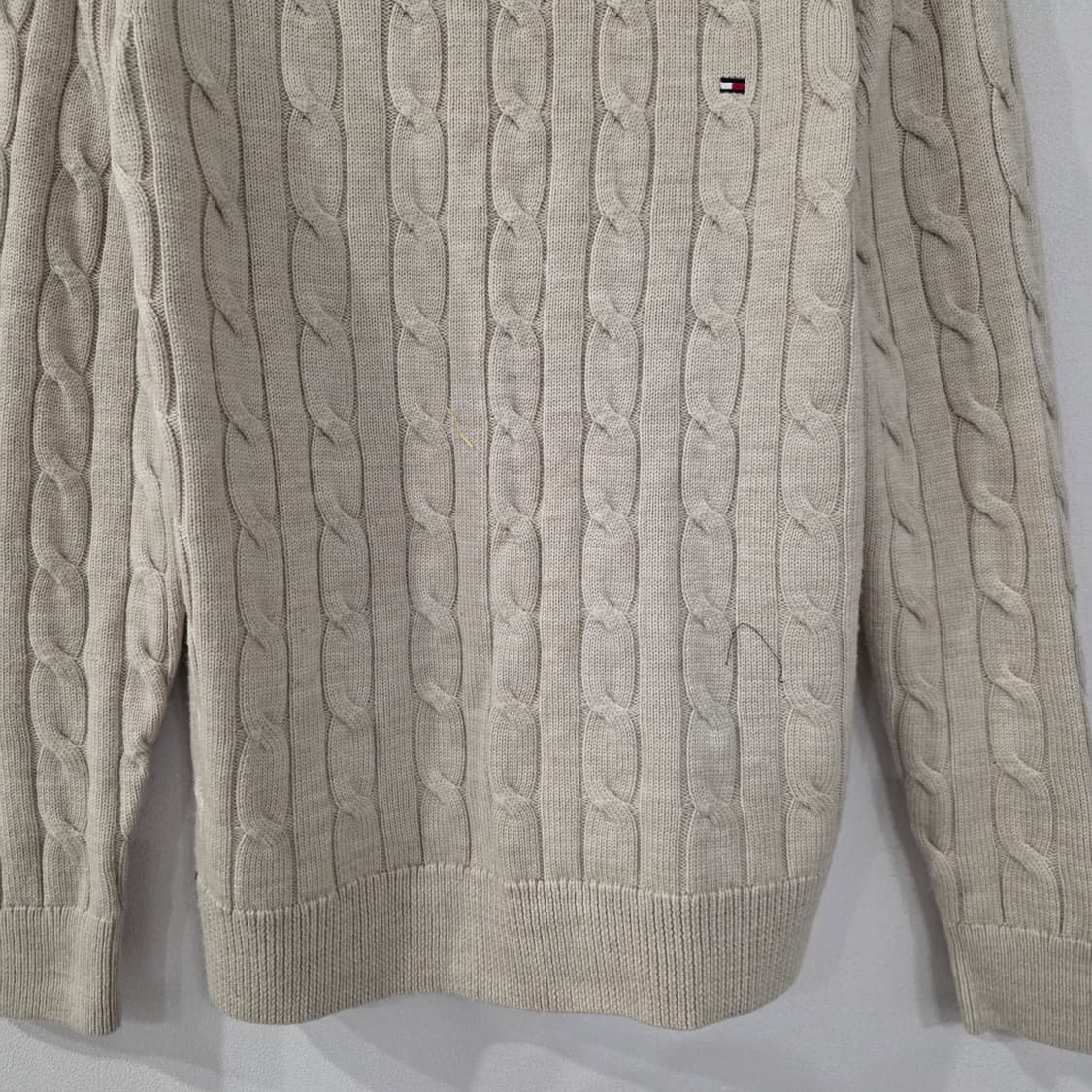 타미힐피거 케이블 니트 아이보리 M 상품이미지4