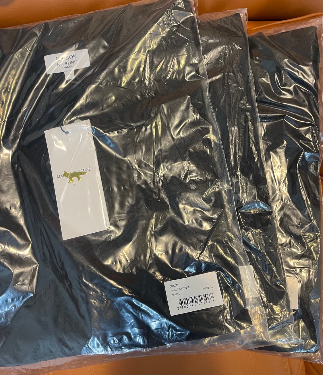 [새상품/정품] 메종키츠네 그레이폭스 반팔 카라티 (블랙 / XL) 상품이미지4