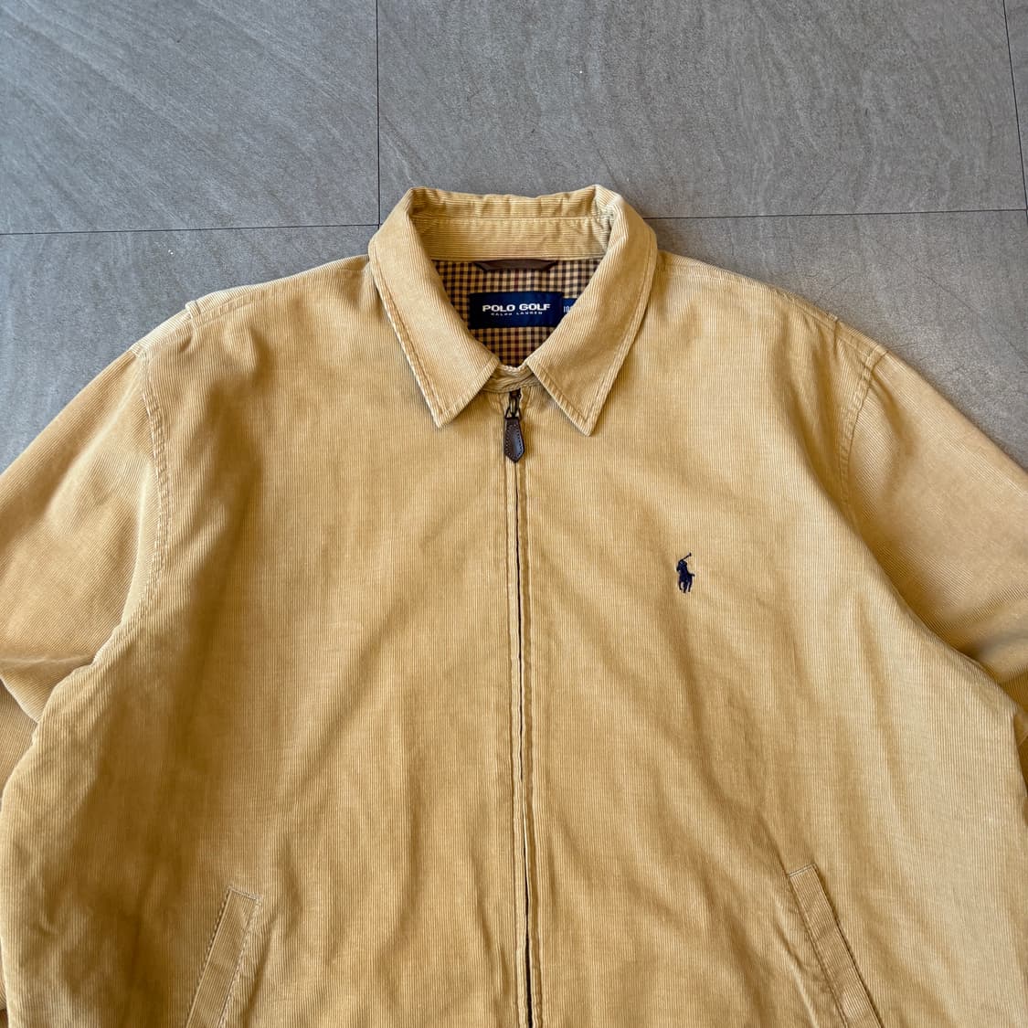 폴로 골드 베이지 코듀로이 스윙톱 자켓 상품이미지3