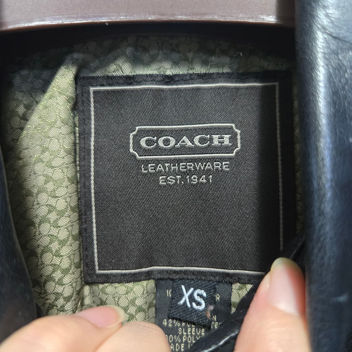 코치 리얼  레더 양 가죽 자켓  상품이미지6