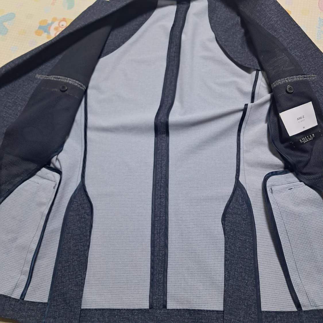 (라벨만 뗀 새제품)AND Z 라이트 남성 네이비 자켓 95 상품이미지8