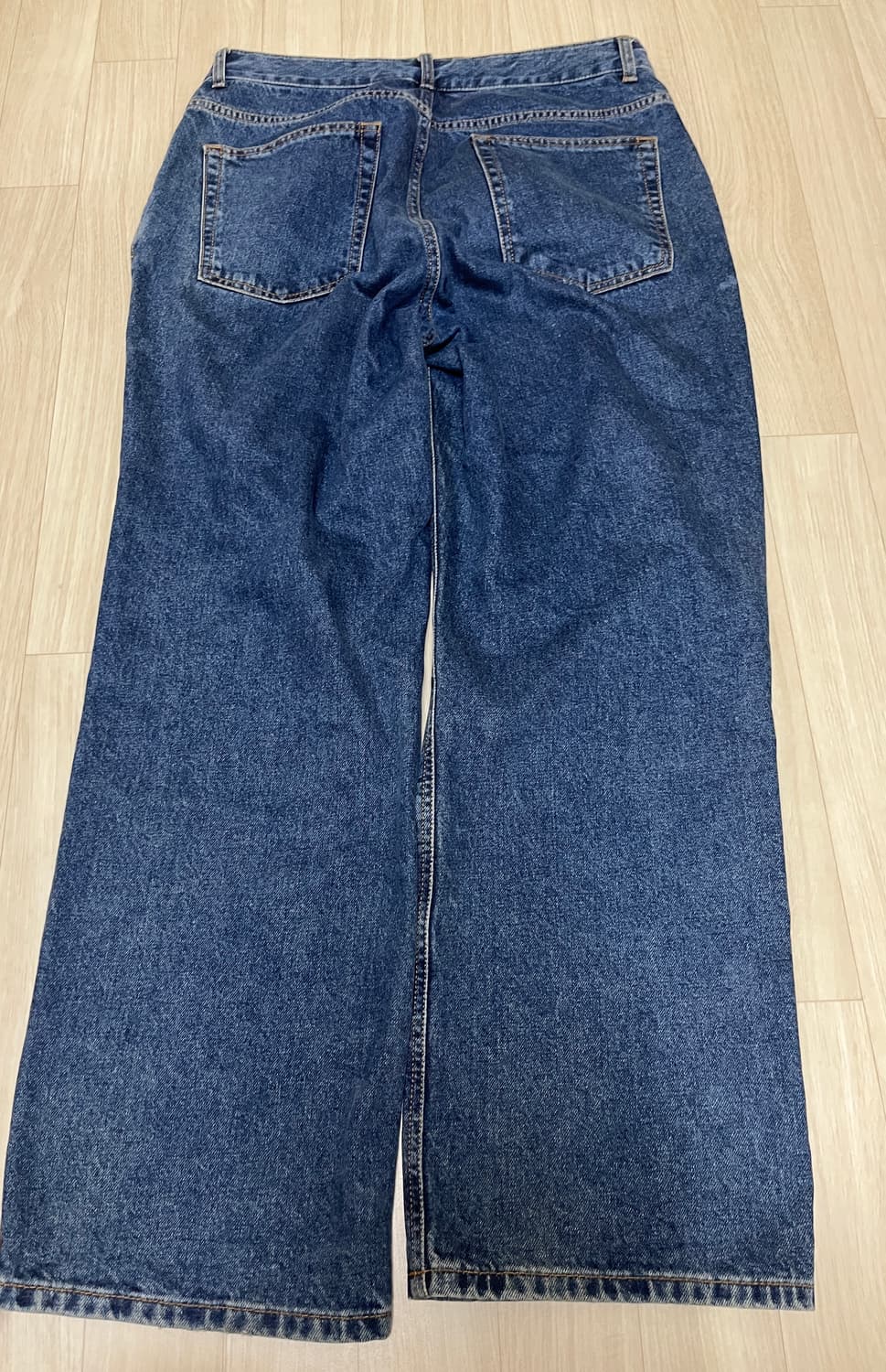 유니폼브릿지 wide one tuck denim indigo 청바지 중청 상품이미지4