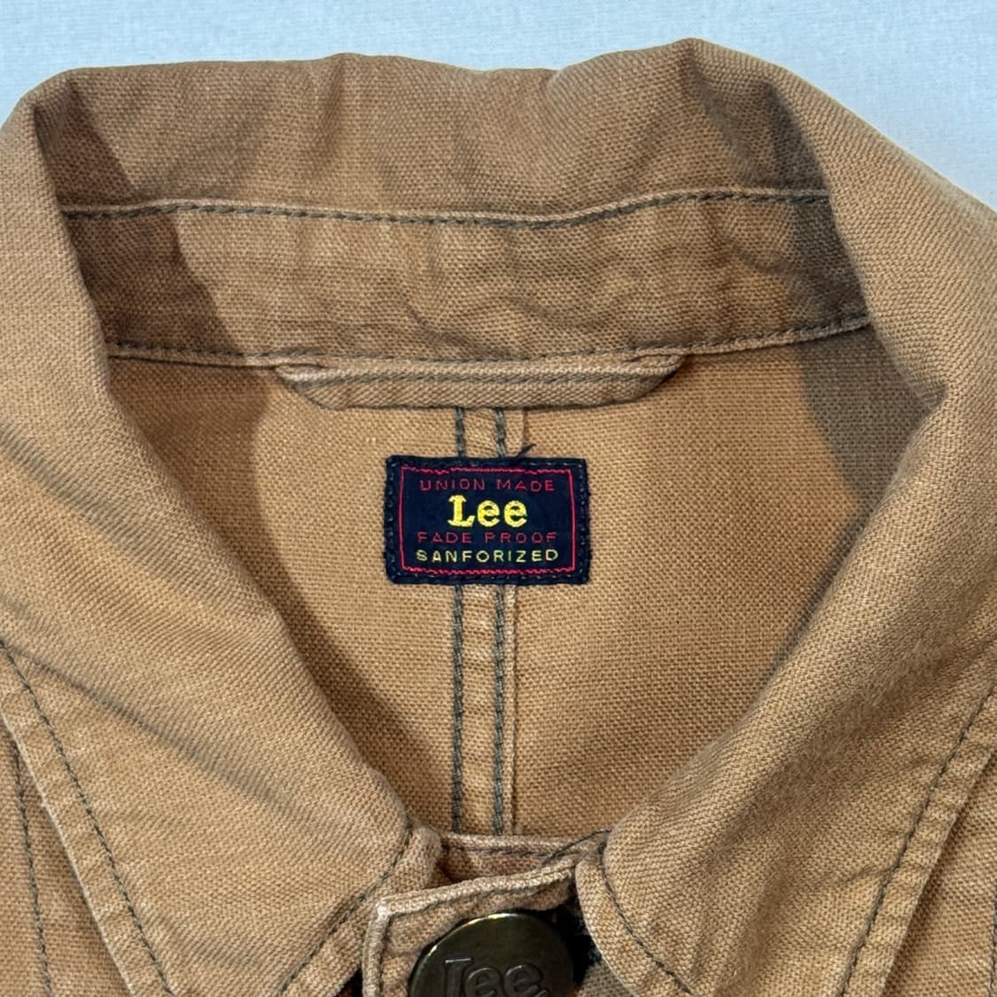 L) Lee 재팬 워크웨어 초어 자켓 커버올 브라운 상품이미지7
