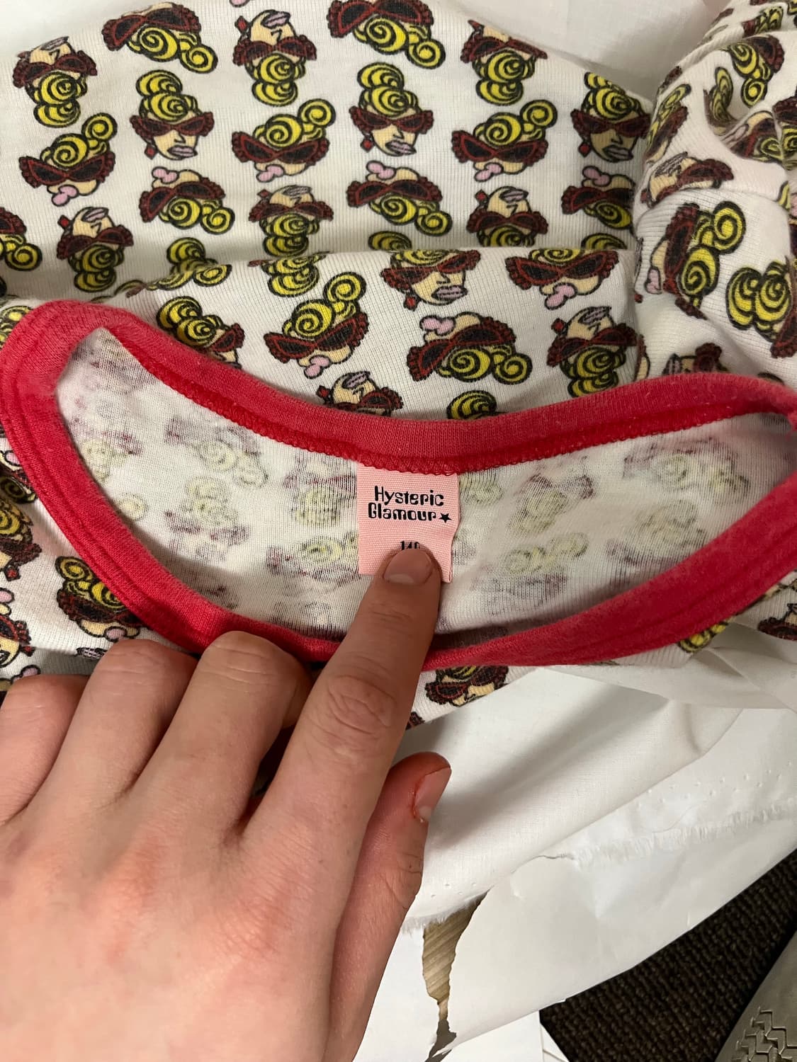 히스테릭글래머 링거 반팔 티셔츠 상품이미지5