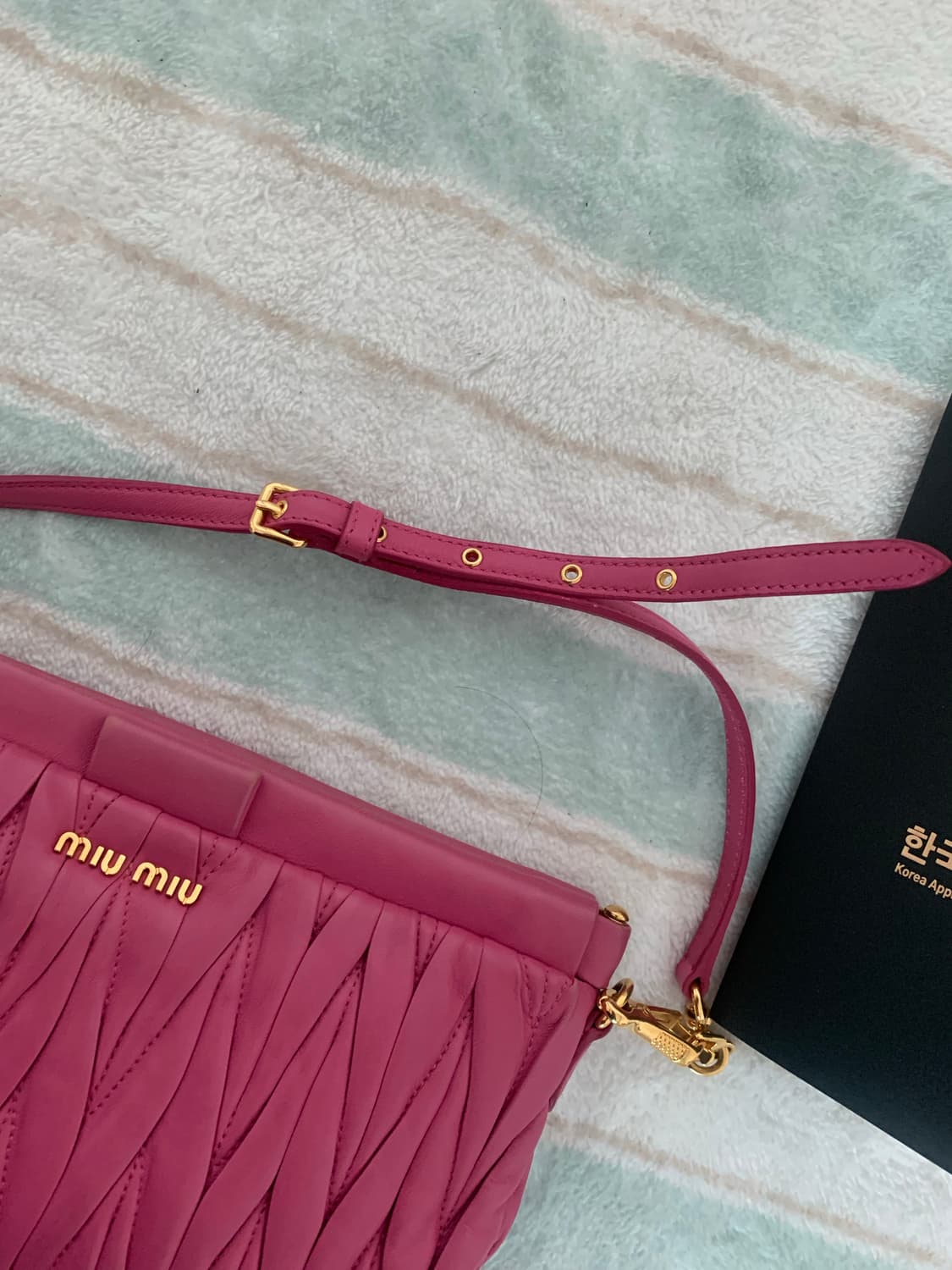 미우미우 핑크 가방 정품  상품이미지9