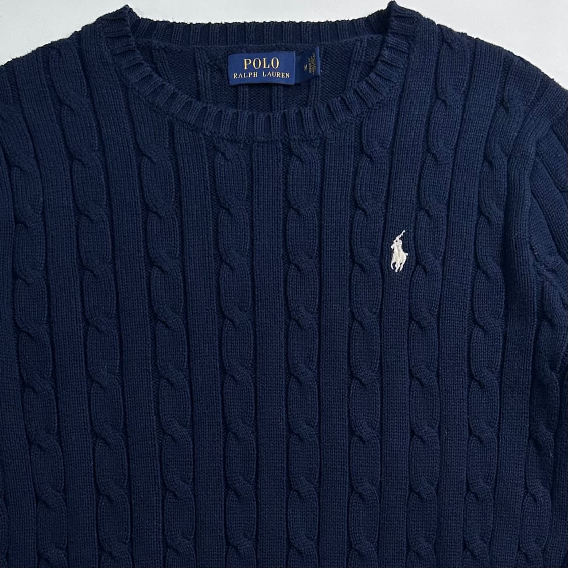 폴로 랄프로렌 네이비 케이블 니트 상품이미지2
