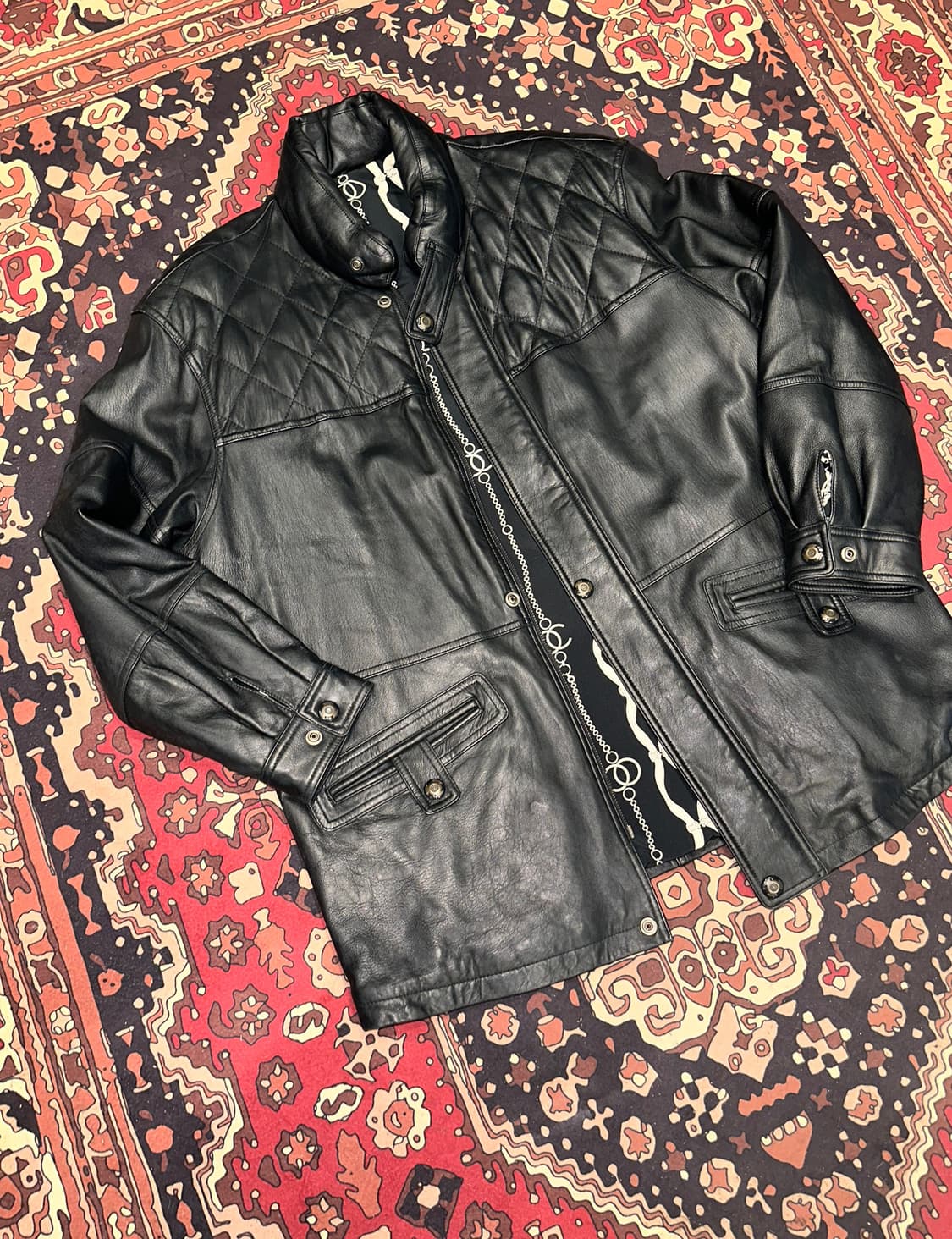 ( XL-2XL ) 가죽코트 가죽하프 레더자켓 가죽카코트 빈티지가죽 상품이미지5