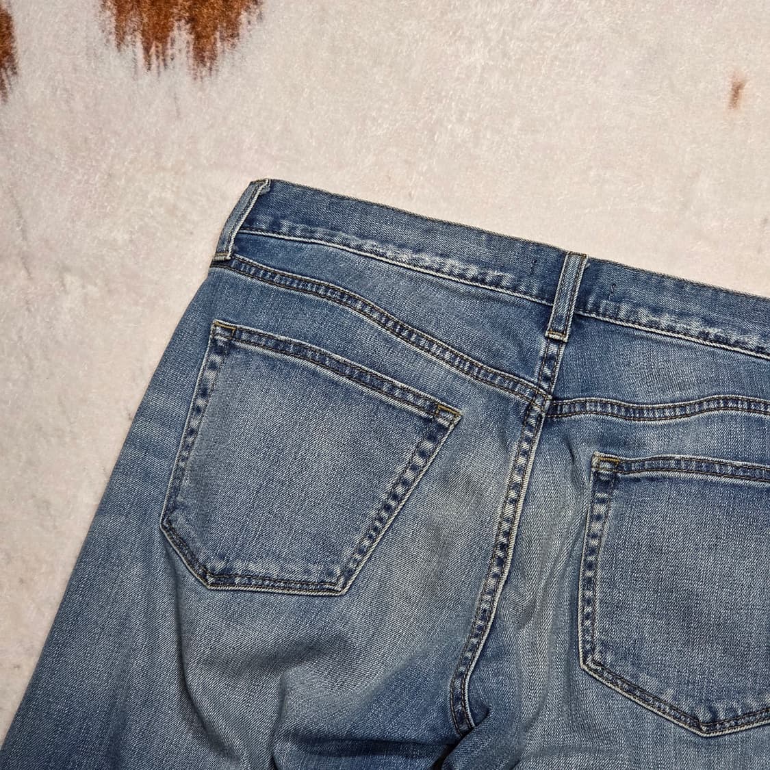 유니클로 데미지 중청 데님팬츠 상품이미지5
