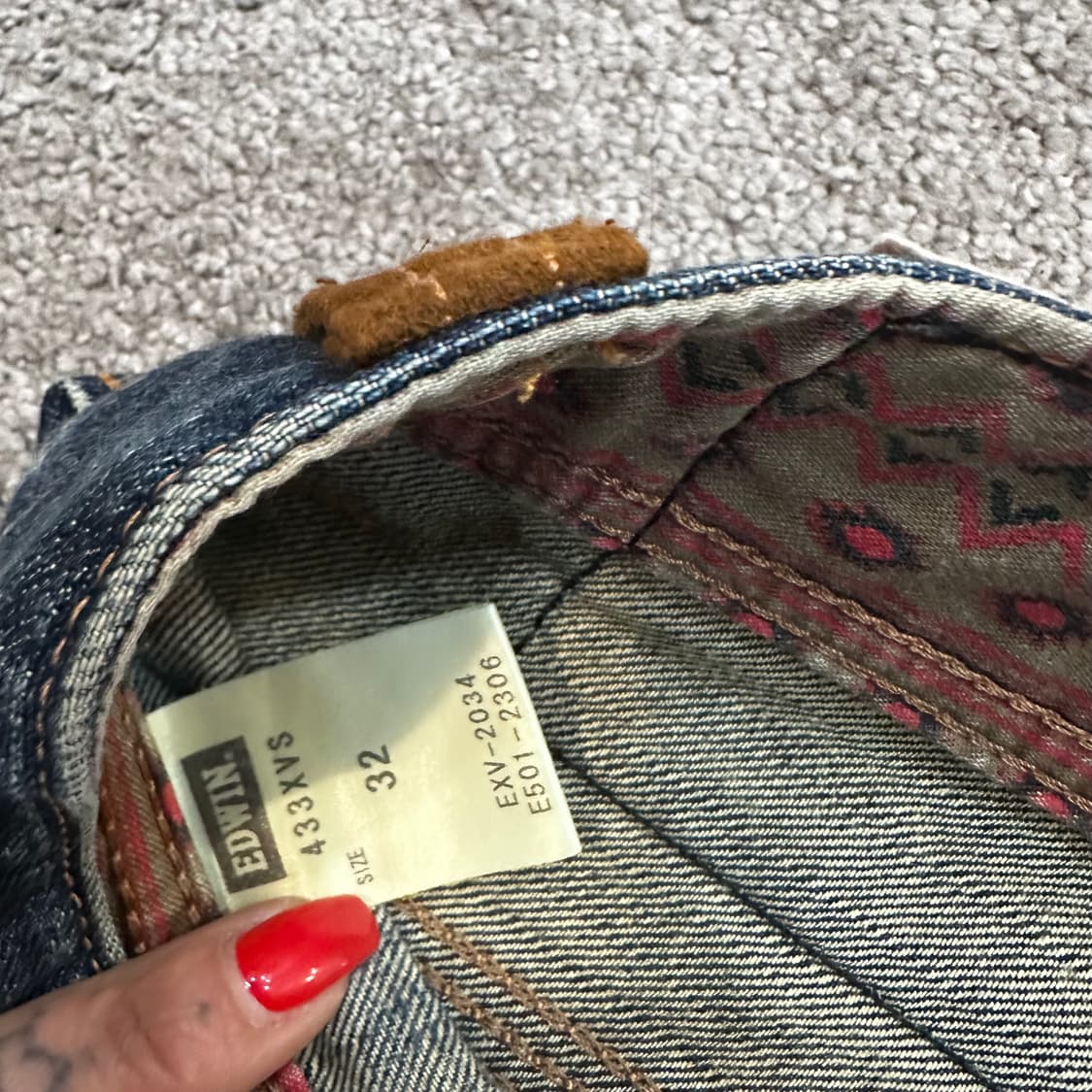 에드윈 XV 콘초 익클루시브 빈티지 웨스턴 데님(32) 상품이미지4