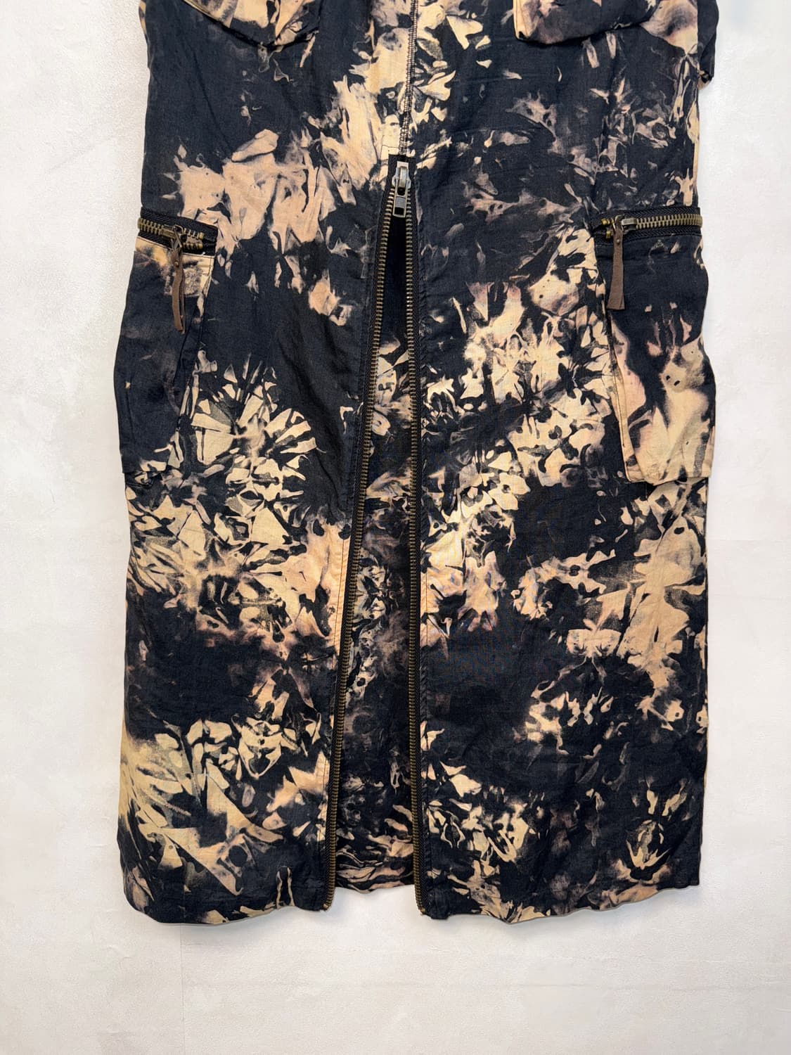 GOA black tie dye zipper pocket cargo sk 상품이미지4