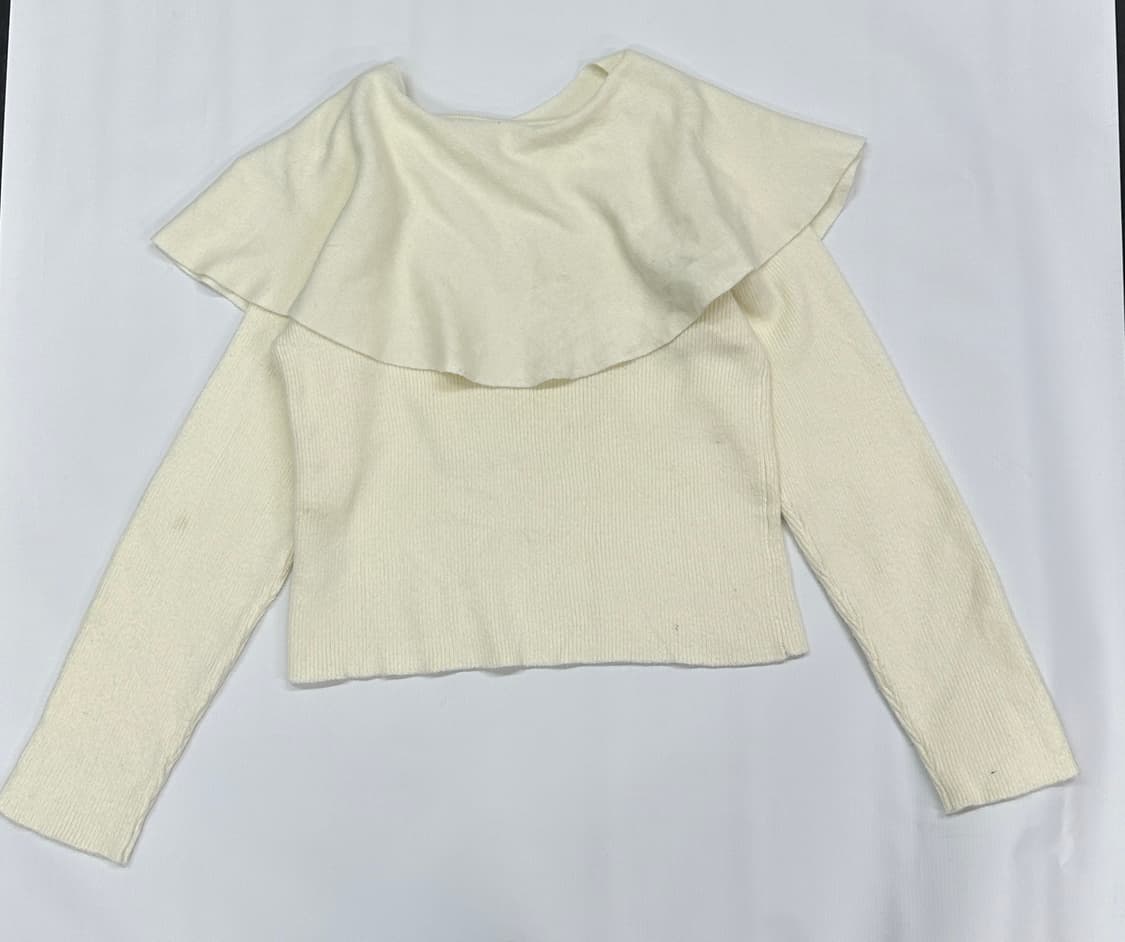 케이프st 히메갸루 아이보리 니트 스퀘어넥 러블리 모리걸 상품이미지4