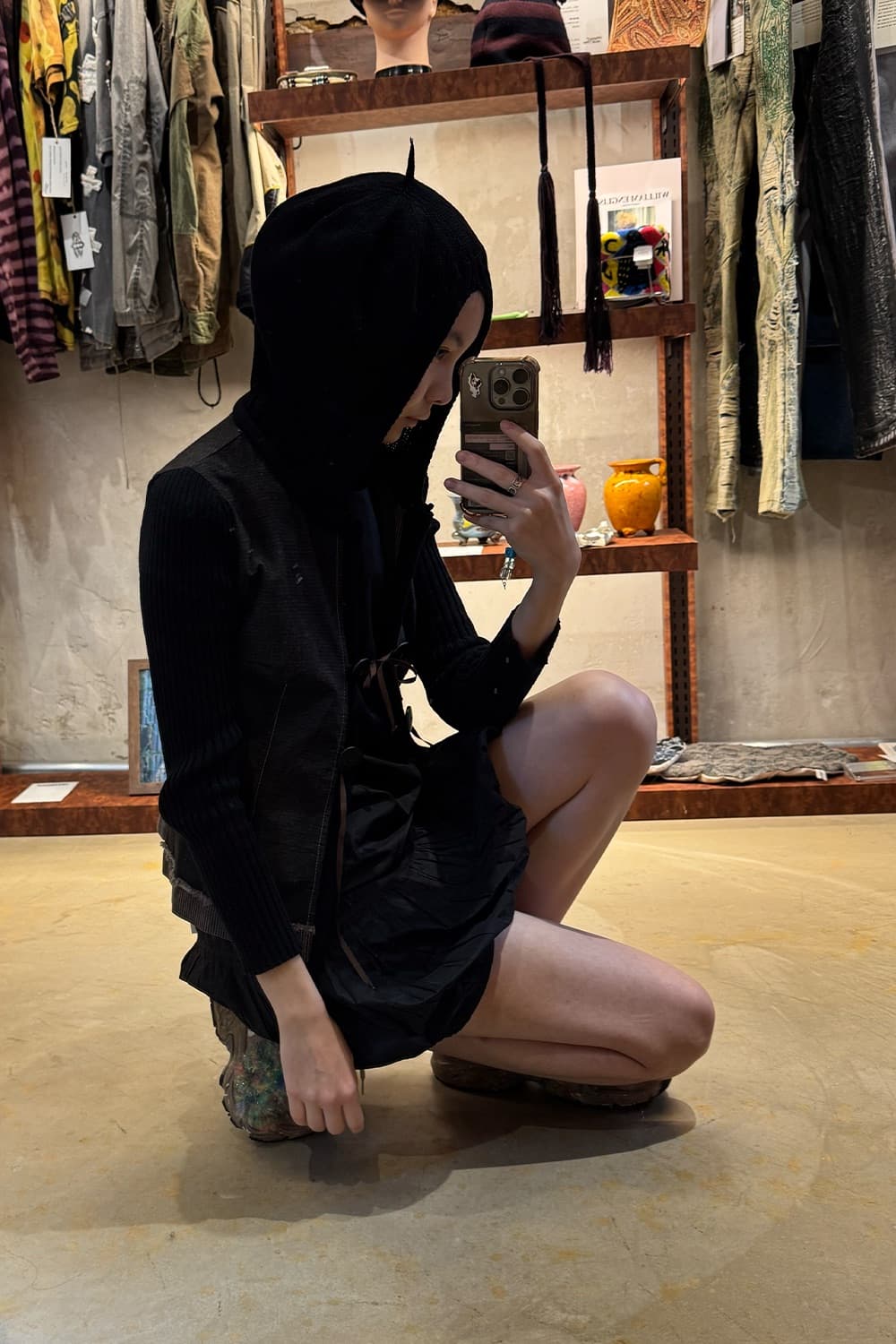 Cop copine knitted hoddie 니트 후드집업 상품이미지7