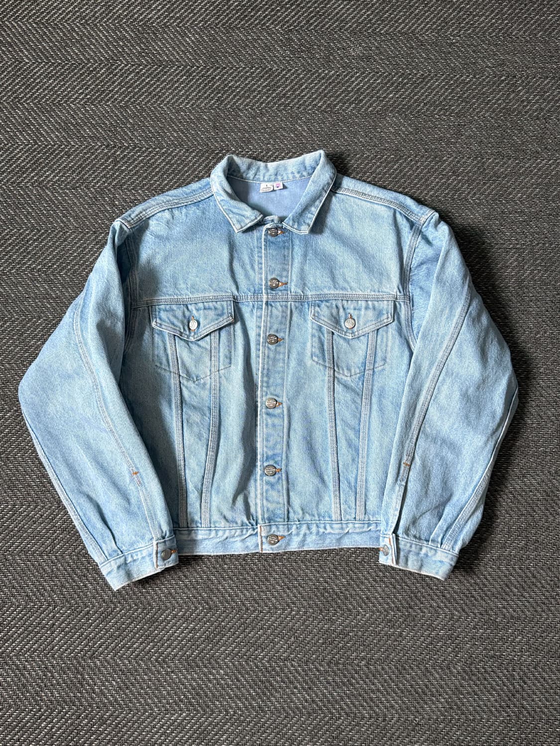 90s USA 할리 데이비슨 라이트 워시드 데님자켓 (100-105) 상품이미지2