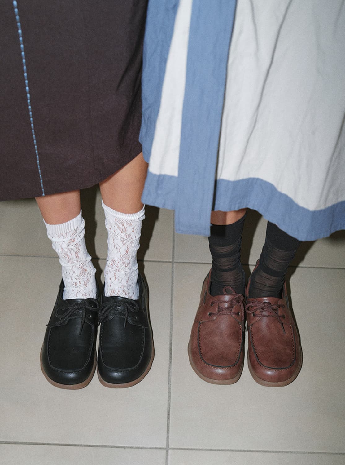 포기무디 Boat 0019. Cloud Rubber Sole Brown 상품이미지3