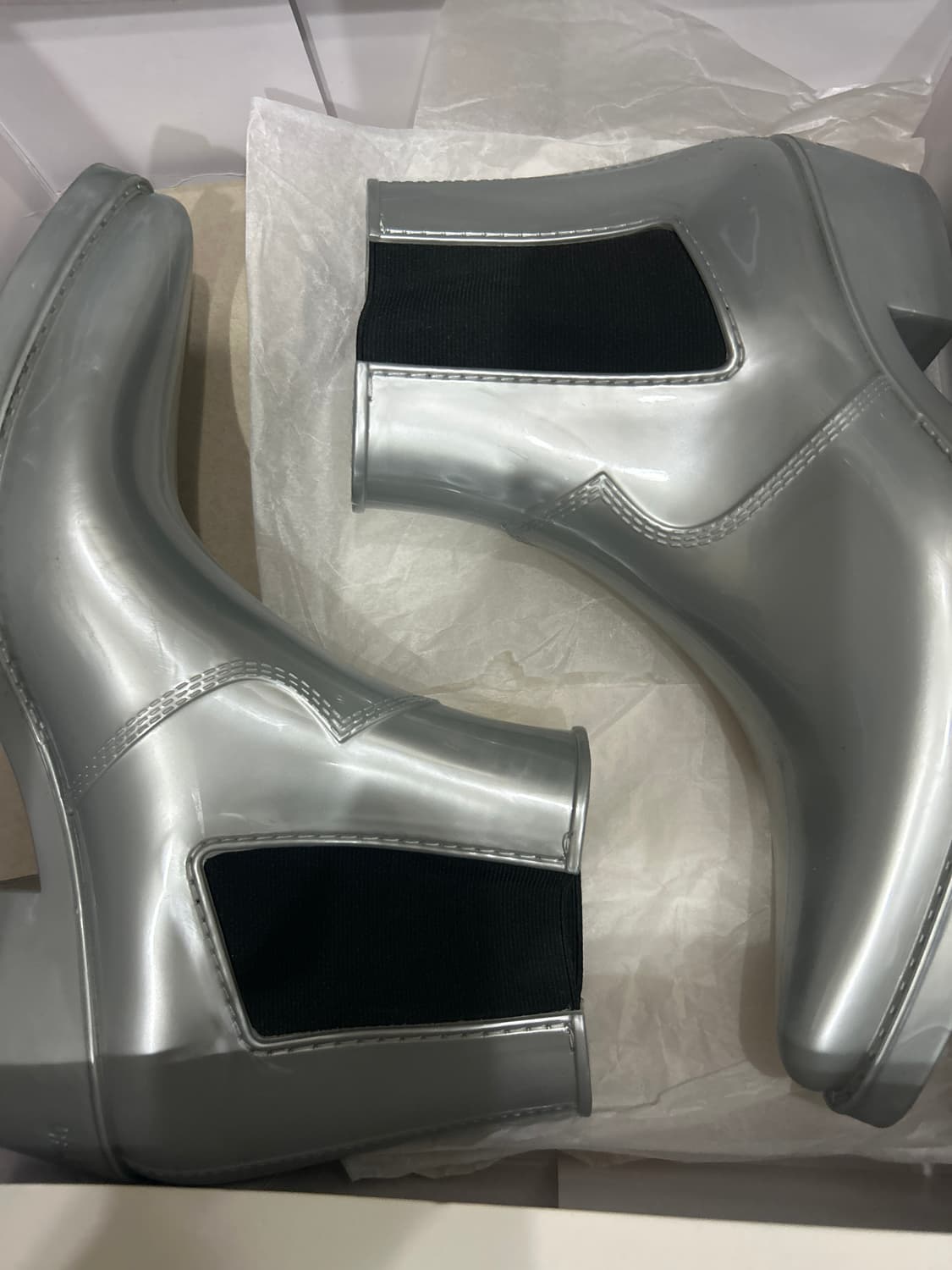 Calvin Klein 205W39NYC 라프시몬스 부츠 실버 42 상품이미지1