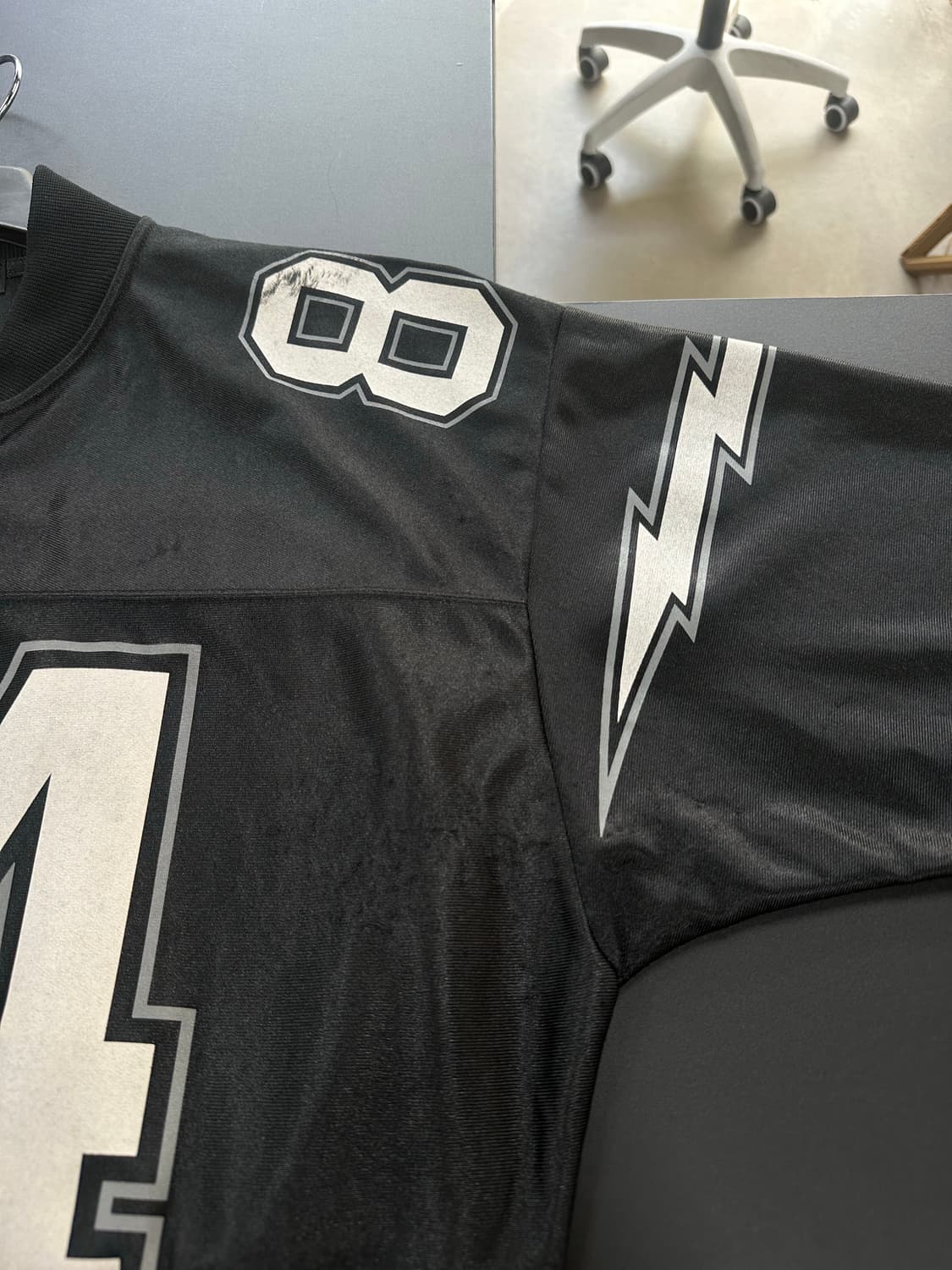 히스테릭글래머 HYS 넘버링 베이스볼 새틴자켓 상품이미지6