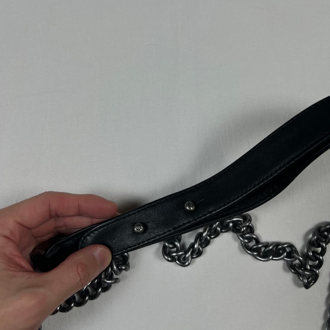 빈티지 cc 로고 가죽 크로스백 가방 상품이미지3