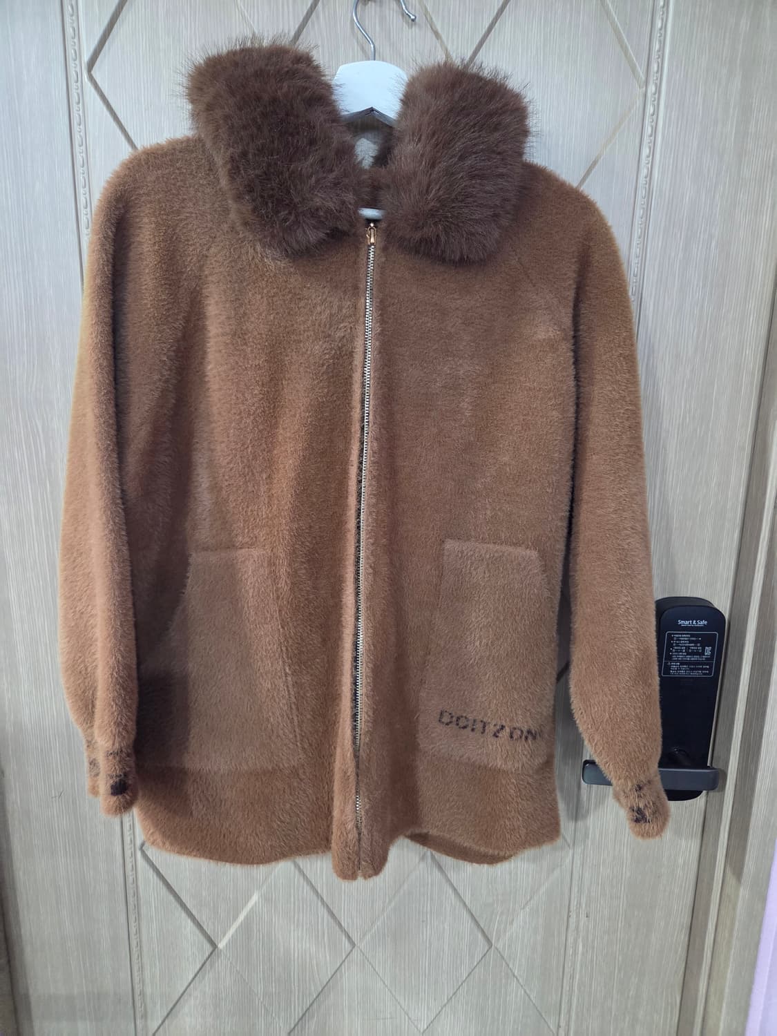 브라운 퍼 카라 자켓 상품이미지1