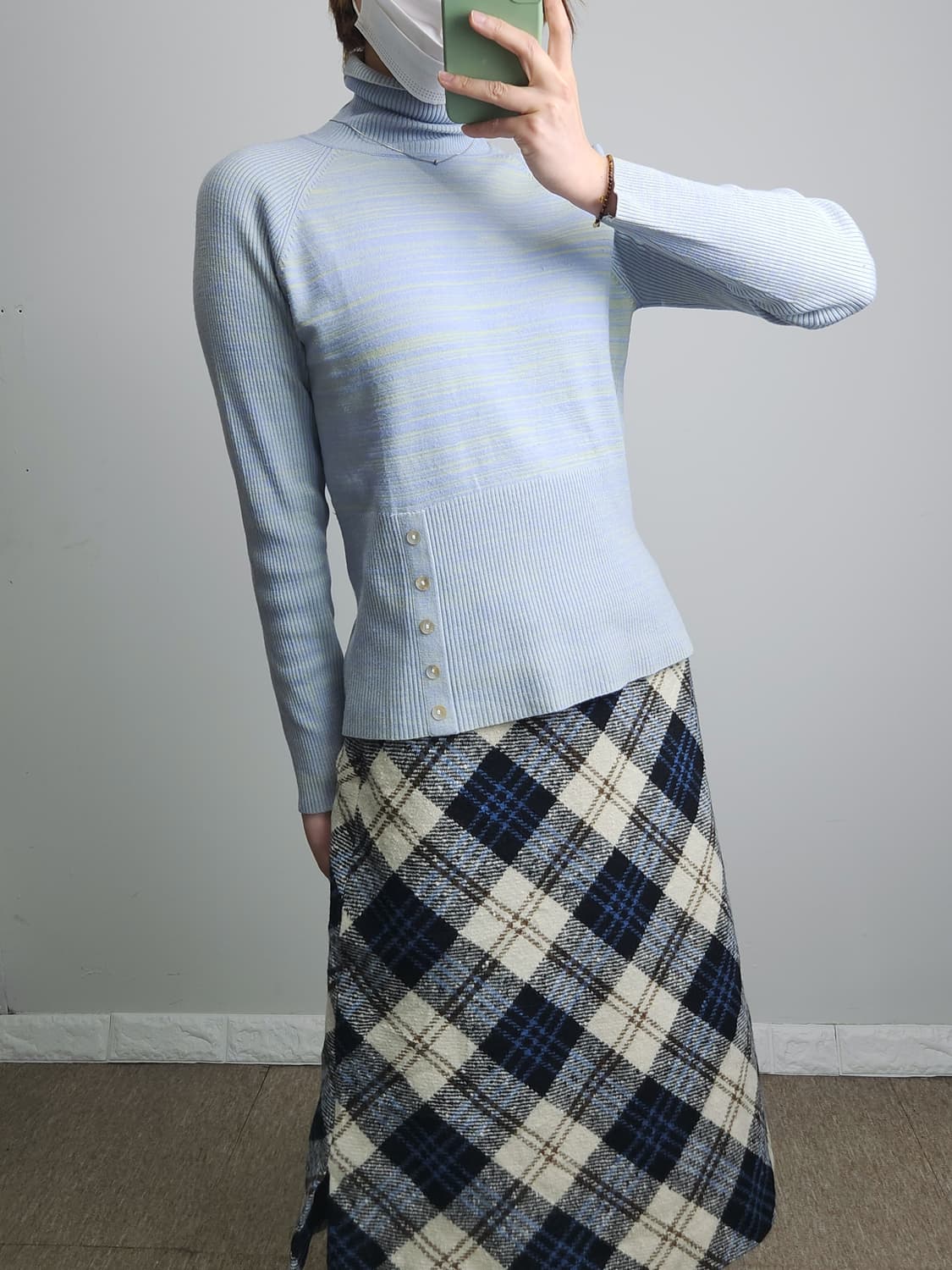 패턴 골지 니트 상품이미지2