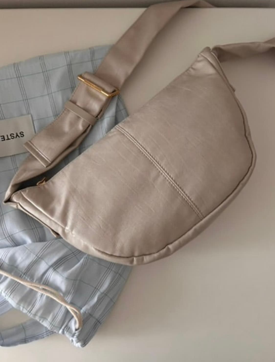 시스템 더한섬 호보백 베이지 상품이미지7